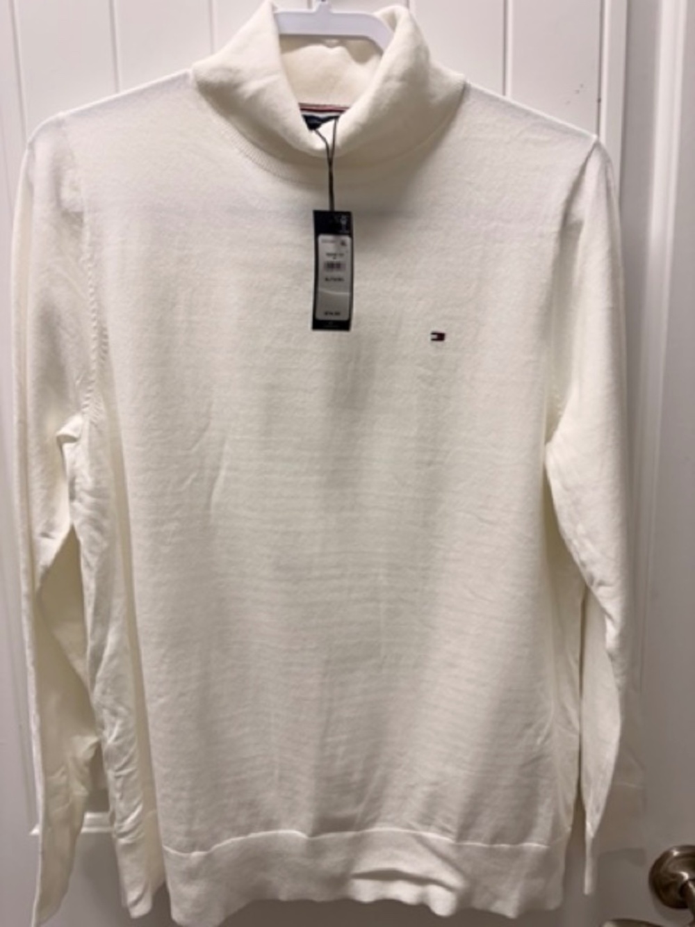Tommy Hilfiger Ivory Turtleneck Sweater Size XL NWT